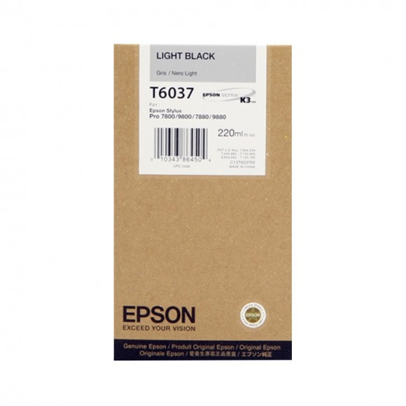 Epson Light Black Ink for the 9880/7880 220ml T603700